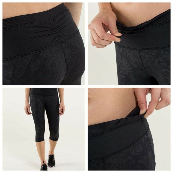 Lululemon Run for Fun Crop Paisley Emboss HW8628 - Picture 6 of 6